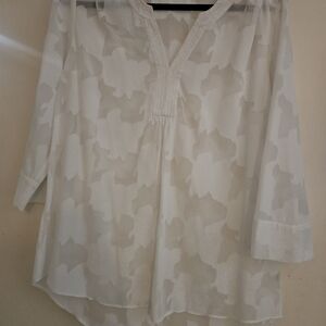 Elegant White Women's Blouse